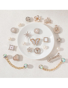 22 Encantos Brillantes para Zapatos Maverileisure - DIY Decoración 2