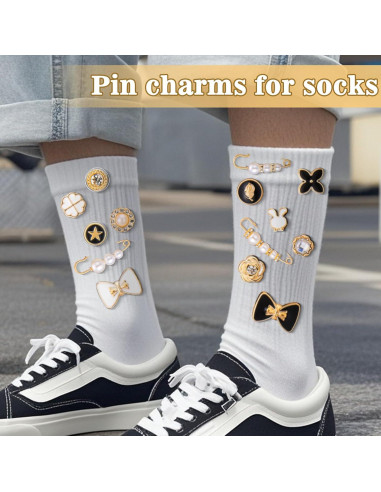 Encantos para Zapatos AIERSA - Set de 106 Pins Elegantes