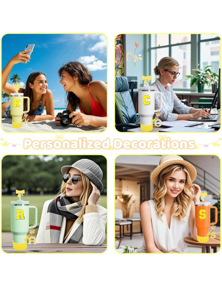 Accesorios Amarillos para Taza Stanley MOTEERLLU 6 Piezas Accesorios Amarillos para Taza Stanley MOTEERLLU 6 Piezas