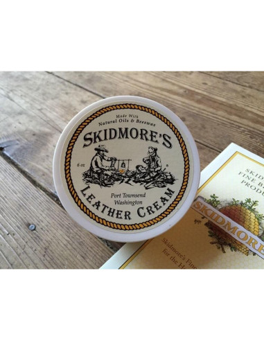 Crema Acondicionadora de Cuero Skidmore 170g - Natural y No Tóxica