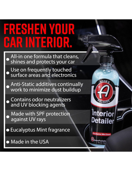 Limpiador Interior Adam's Polishes 473ml - Multiusos y Protector Limpiador Interior Adam's Polishes 473ml - Multiusos y Protector