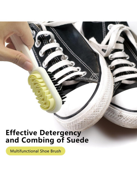 Cepillo de Zapatos Feelorna Doble Cara 19cm Suede Blanco Cepillo de Zapatos Feelorna Doble Cara 19cm Suede Blanco