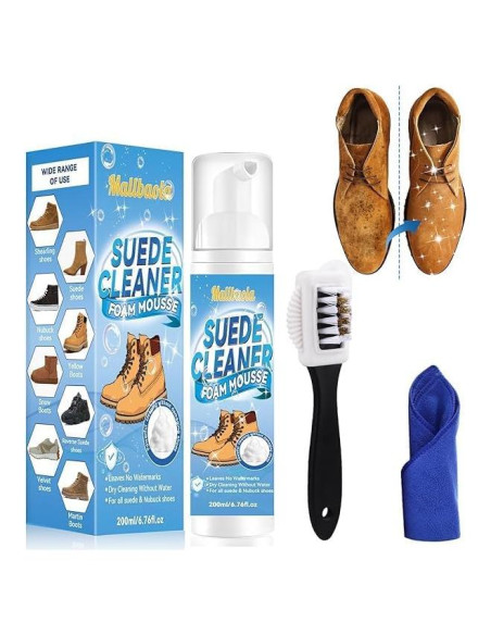 Kit Limpiador de Zapatos de Ante con Cepillo - Oro Kit Limpiador de Zapatos de Ante con Cepillo - Oro