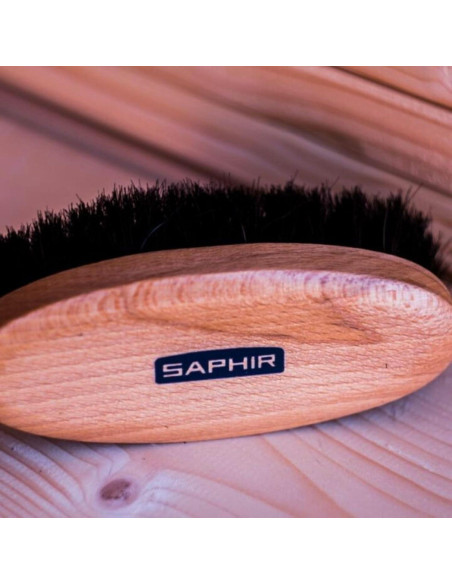 Cepillo Ovalado de Cerda de Caballo Saphir - 13.5cm - Mantenimiento Cuero Cepillo Ovalado de Cerda de Caballo Saphir - 13.5cm - Mantenimiento Cuero