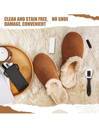 Kit de Limpieza para Zapatos de Ante y Nubuck 8 Piezas
