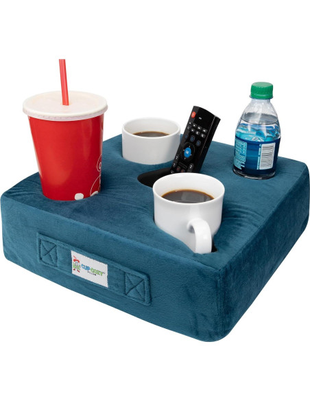 Cojín Portavasos Cojín Portavasos Teal 5 Agujeros para Bebidas Cojín Portavasos Cojín Portavasos Teal 5 Agujeros para Bebidas