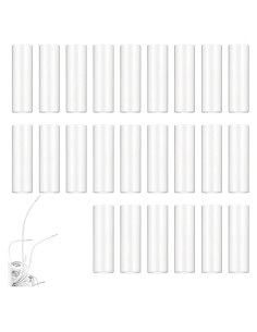 Puntas para Cordones Bremorou 100 Pcs Transparentes 2.5x0.5 cm