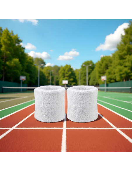 Muñequera Deportiva Juroicessry - 2 Pcs Absorbentes Unisex Muñequera Deportiva Juroicessry - 2 Pcs Absorbentes Unisex