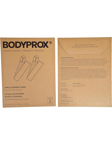 Faja de Soporte para Tobillo Bodyprox - 2 Paquetes, Ajustable