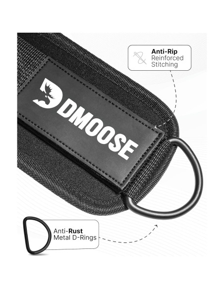 Estribos de Tobillo DMoose Fitness - Acolchado 8mm, Unisex Estribos de Tobillo DMoose Fitness - Acolchado 8mm, Unisex
