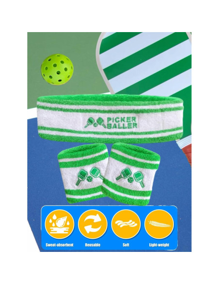Conjunto de Bandas para el Sudor KUA'HOME Pickleball Conjunto de Bandas para el Sudor KUA'HOME Pickleball