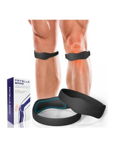 Correa de Soporte Patelar CJing - 2 Bandas de Silicona Mediana