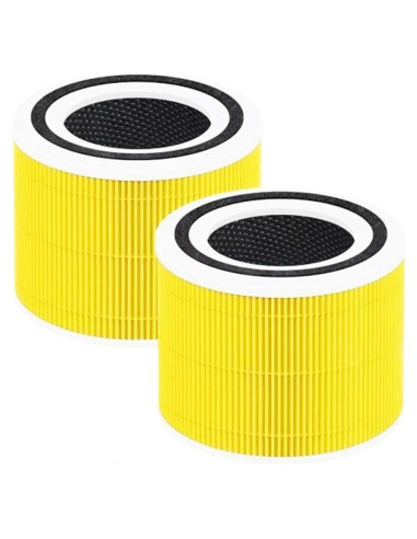 Filtro de Aire JISIZKY Core 300 H13 HEPA 2Pack Amarillo