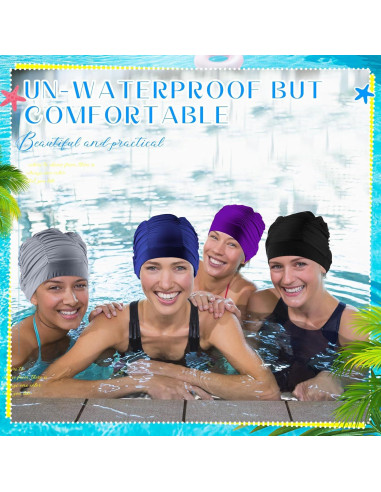 Gorros de Natación Soulchen para Mujeres - 4 Colores, Poliester