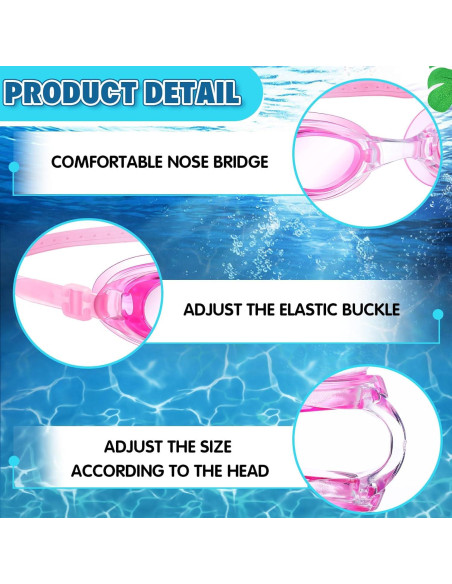 Paquete de 30 Gafas de Natación Macarrie con Tapones y Clip Paquete de 30 Gafas de Natación Macarrie con Tapones y Clip