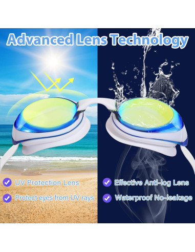 Gafas de Natación para Niños Water Space - 2 Piezas, UV Antivaho