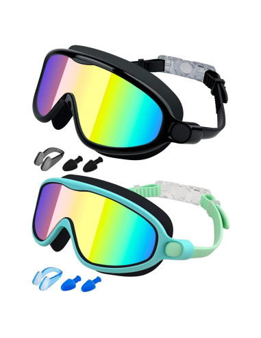 Gafas de natación Rantizon para niños, antiempañante UV, 3-14 años