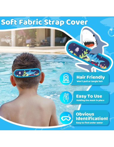 Gafas de natación Vvinca Kids anti-vaho y sin fugas