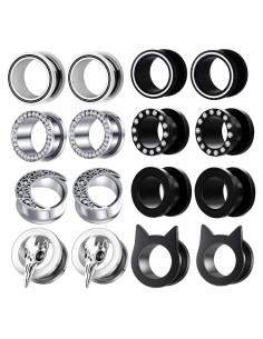Tapones Quirúrgicos de Acero Inoxidable TIANCI 8 Pares 16mm