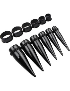 Kit de Estiramiento 24 Piezas TOPBRIGHT Acrílico y Acero 00G-20mm 2