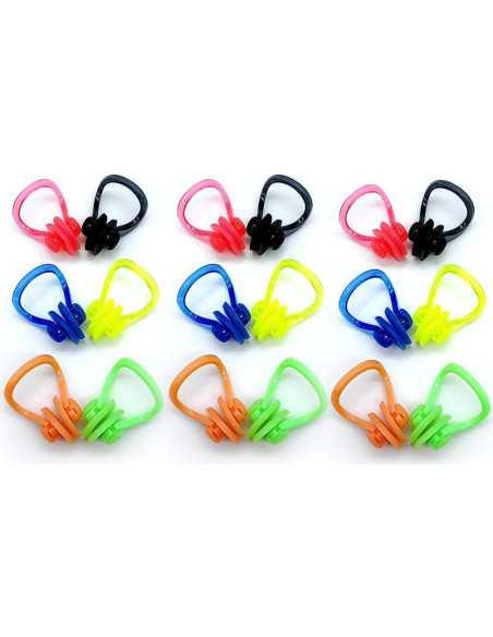 Zooshine 18 Clips de Nariz para Nadar Silicona Reutilizables Zooshine 18 Clips de Nariz para Nadar Silicona Reutilizables
