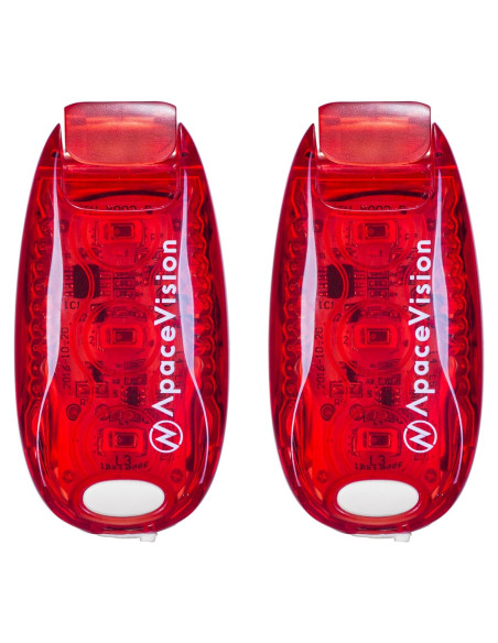 Luces de Seguridad LED Apace EverLightFX Rojo Recargables USB - Paquete de 2 Luces de Seguridad LED Apace EverLightFX Rojo Recargables USB - Paquete de 2