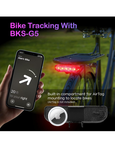 Luz Trasera BikeSpark BKS-G5 Recargable Tipo-C 10 Lúmenes