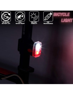 Luces LED de Seguridad Mudder Recargables USB para Correr y Bicicleta 2