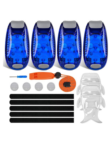 Luces de Seguridad LED Nilight SP-609B Azul Impermeables 4PCS