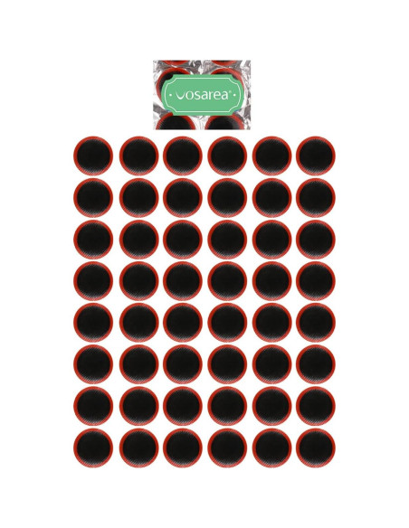 Kit de Parche de Goma VOSAREA 48 Piezas 30mm para Bicicleta Kit de Parche de Goma VOSAREA 48 Piezas 30mm para Bicicleta