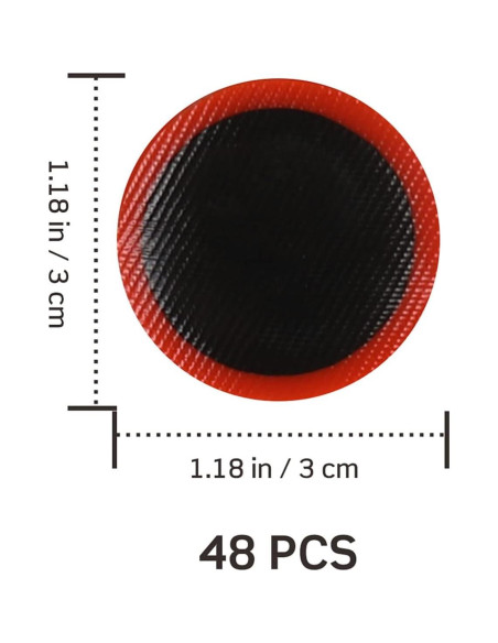 Parche de Neumático de Bicicleta Didiseaon 48 Piezas 30mm Parche de Neumático de Bicicleta Didiseaon 48 Piezas 30mm