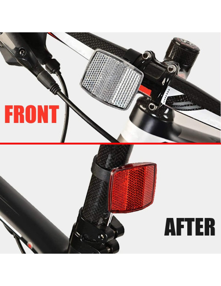 Kit de Reflectores y Timbre para Bicicleta SANNIX - Delantero y Trasero Kit de Reflectores y Timbre para Bicicleta SANNIX - Delantero y Trasero