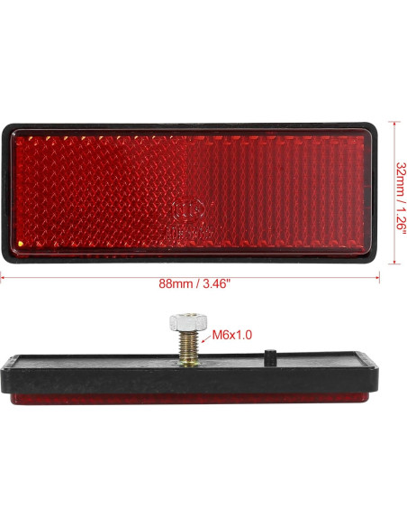 Reflectores Universales Rojo F FIERCE CYCLE para Motocicleta Reflectores Universales Rojo F FIERCE CYCLE para Motocicleta