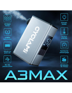 Mini bomba de aire eléctrica CYCLAMI A3MAX 150PSI portátil 2