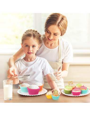 Moldes para Cupcakes Mini Caperci 350 Cuentas a Prueba de Grasa