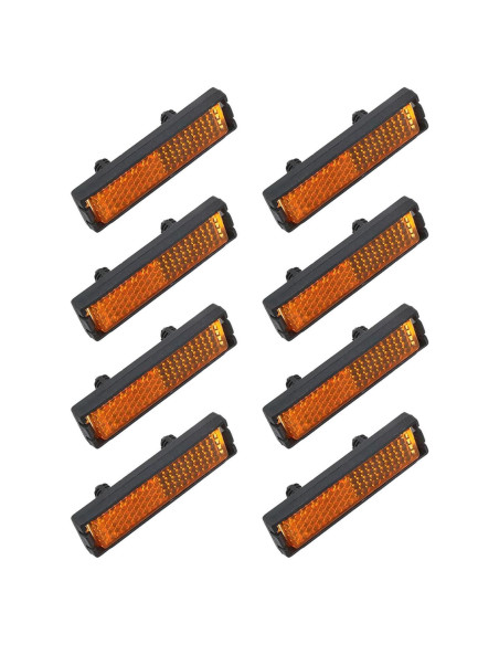Reflectores de Pedal de Bicicleta PIYANYO Amarillo 8PCS Reflectores de Pedal de Bicicleta PIYANYO Amarillo 8PCS