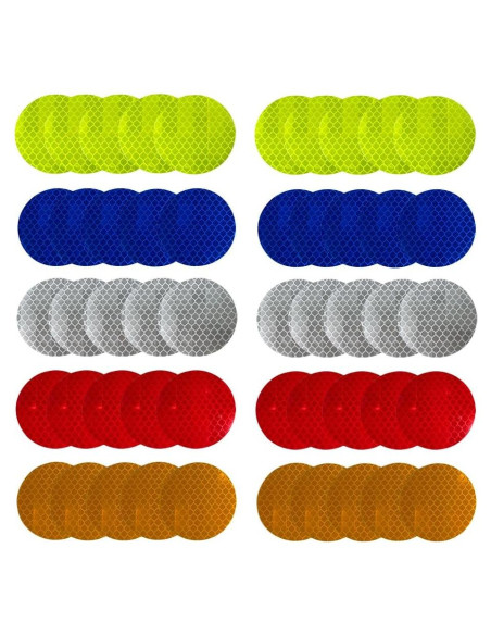 50 Calcomanías Reflectantes Fenaetimo para Seguridad Vehicular 50 Calcomanías Reflectantes Fenaetimo para Seguridad Vehicular