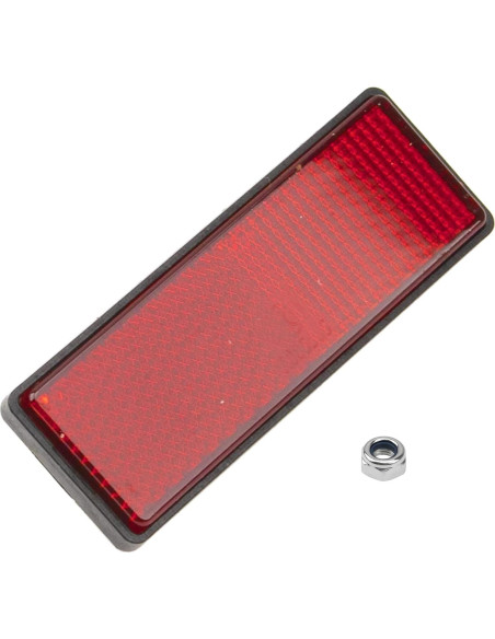 4 Reflectores Rectangulares Rrina Rojo 31.8x87.7mm para Motocicleta 4 Reflectores Rectangulares Rrina Rojo 31.8x87.7mm para Motocicleta