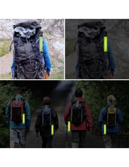 6 Correas Reflectantes Verdes InnoHHustle para Mochilas 6 Correas Reflectantes Verdes InnoHHustle para Mochilas