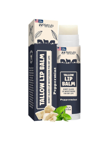 Bálsamo Labial Natural Natrulo - Hidratante de Grasa de Res 32g