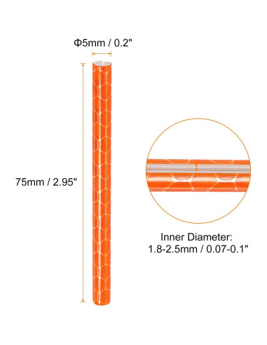 Cubiertas Reflectantes para Radios de Bicicleta HARFINGTON 36pcs Naranja