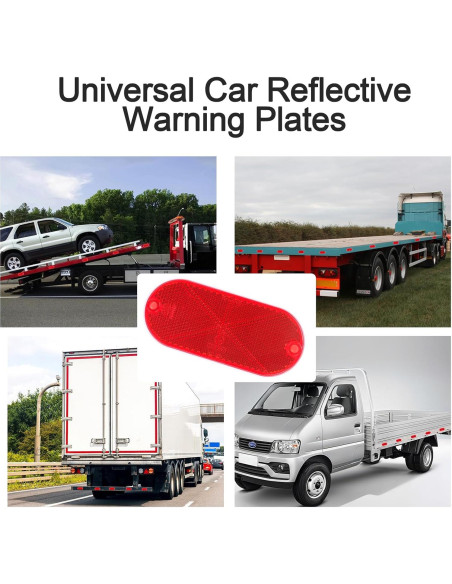 Paquete de 10 Reflectores Ovalados Autoadhesivos Yinaolan Paquete de 10 Reflectores Ovalados Autoadhesivos Yinaolan