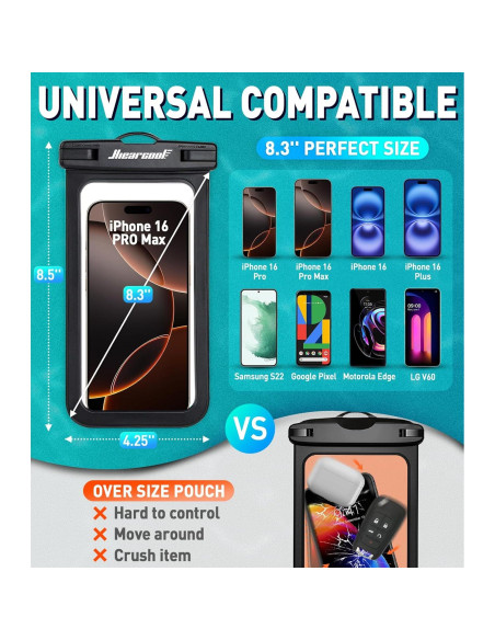 Funda Impermeable Hiearcool para iPhone 14 Pro Max 4 Pack Funda Impermeable Hiearcool para iPhone 14 Pro Max 4 Pack
