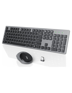 Combo Teclado y Ratón Inalámbricos WisFox USB Silencioso