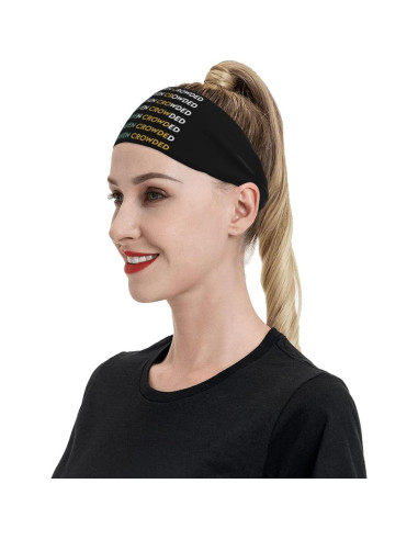 Cinta para la cabeza Make Heaven Crowded unisex - Absorbente, negra