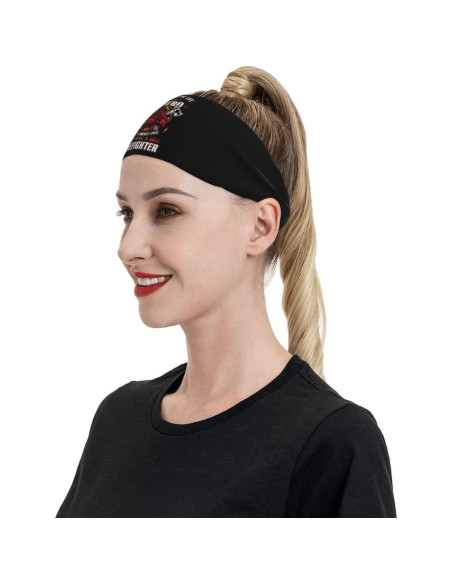 Diadema Deportiva Unisex QIZYOQA Absorbente de Sudor Negra Diadema Deportiva Unisex QIZYOQA Absorbente de Sudor Negra