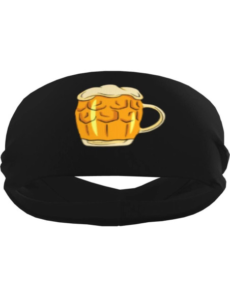 Diadema Deportiva Unisex QIZYOQA Absorbente de Sudor Negra Diadema Deportiva Unisex QIZYOQA Absorbente de Sudor Negra