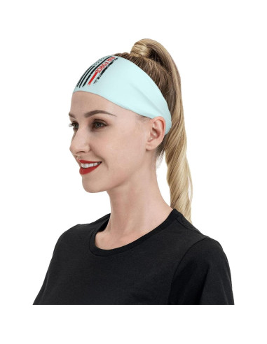 Banda Deportiva Unisex QIZYOQA con Bandera EE. UU. Absorbente