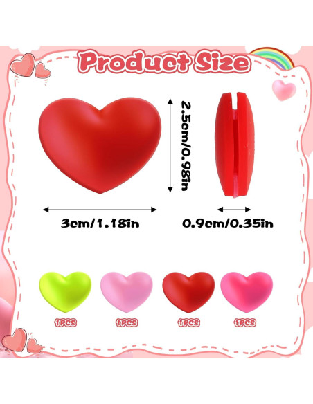 4 Amortiguadores de Raqueta de Tenis JIYIN Silicona Corazón 4 Amortiguadores de Raqueta de Tenis JIYIN Silicona Corazón