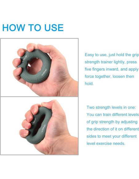 Fortalecedores de Agarre uxcell - Silicona 40-50/50-60/70-80Lb Fortalecedores de Agarre uxcell - Silicona 40-50/50-60/70-80Lb